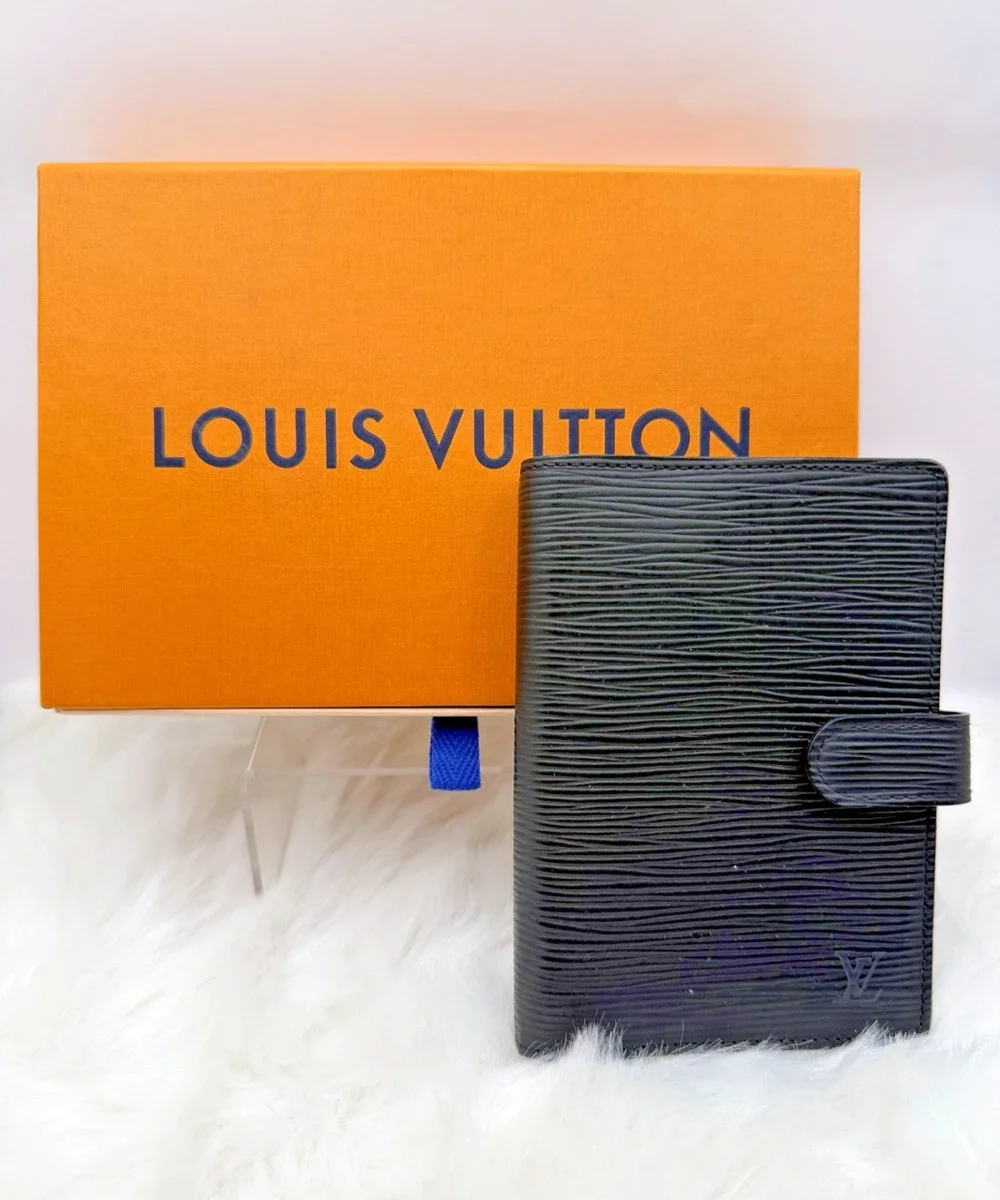 Louis Vuitton Black Epi Leather Agenda PM W/Box